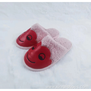 2023 cute teddy velvet children indoor slipper